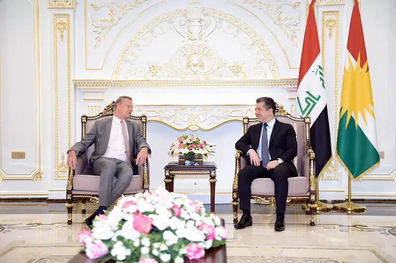 مەسروور بارزانی پێشوازی لە کونسووڵی گشتی ئاڵمانیا کرد