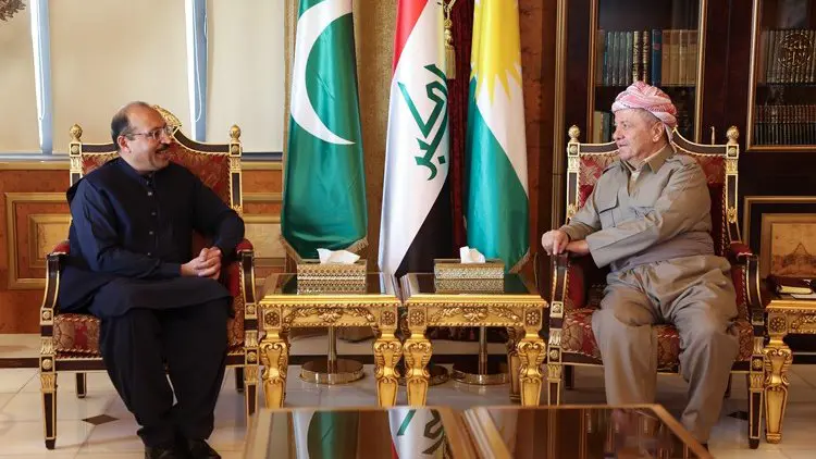 Barzani, Pakistan’in Irak Büyükelçisini kabul etti