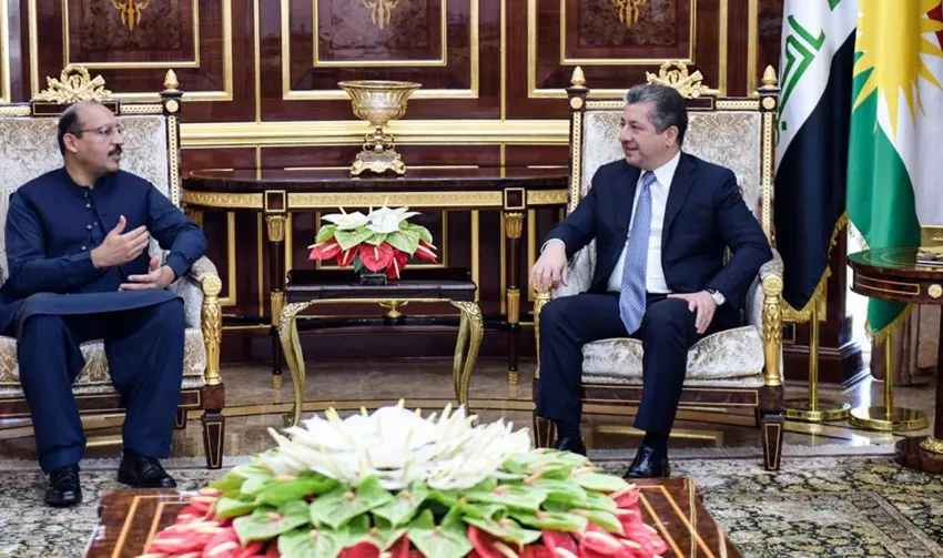 Serokwezîr bi Balyozê Pakistanê re vekirina Konsulxaneya Hewlêrê gotûbêj kir