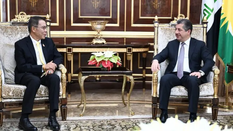 Basbakan Tayland'in Ürdün ve Irak Büyükelçisini kabul etti