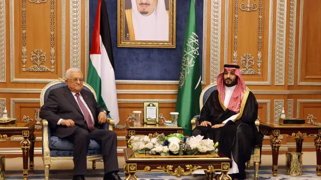 Mahmud Abbas Prens Selman ile bir araya geldi