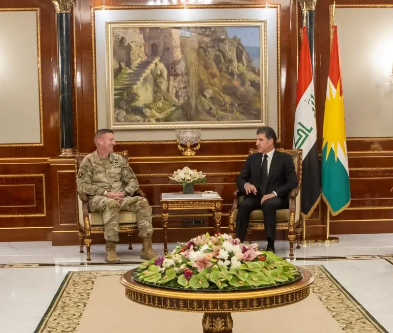 Serokê Herêma Kurdistanê Nêçîrvan Barzanî, General Joel Vowell qebûl kir
