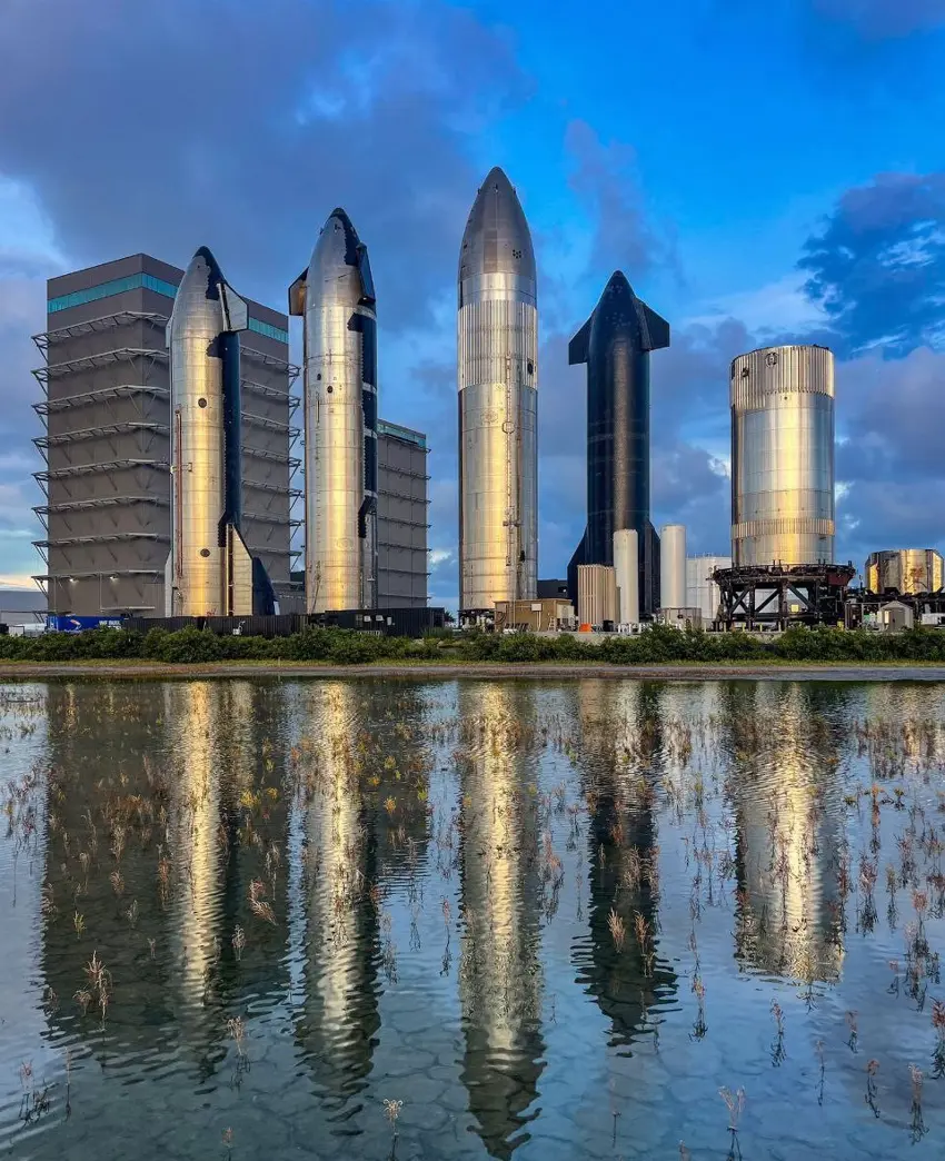 وێنەیەکی کێڵگەی مووشەکی سپەیس ئێکس