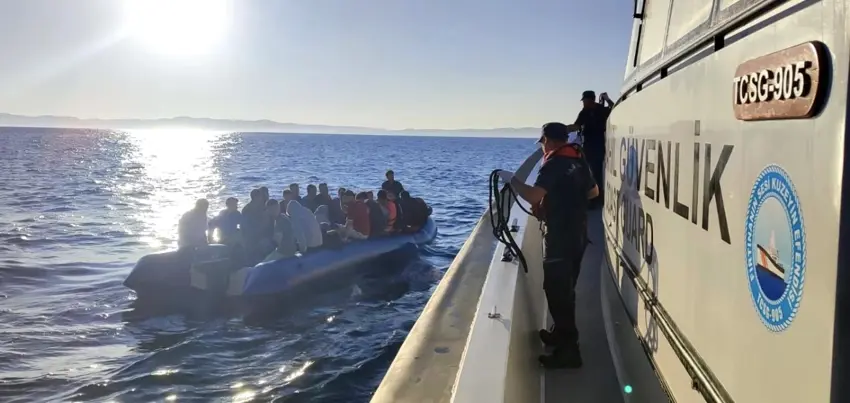 Çanakkale'de 43 kaçak göçmen yakalandi!