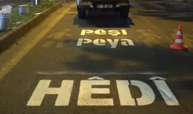 Diyarbakir'da Kürtçe uyari yazilari valilik emriyle yeniden silindi!