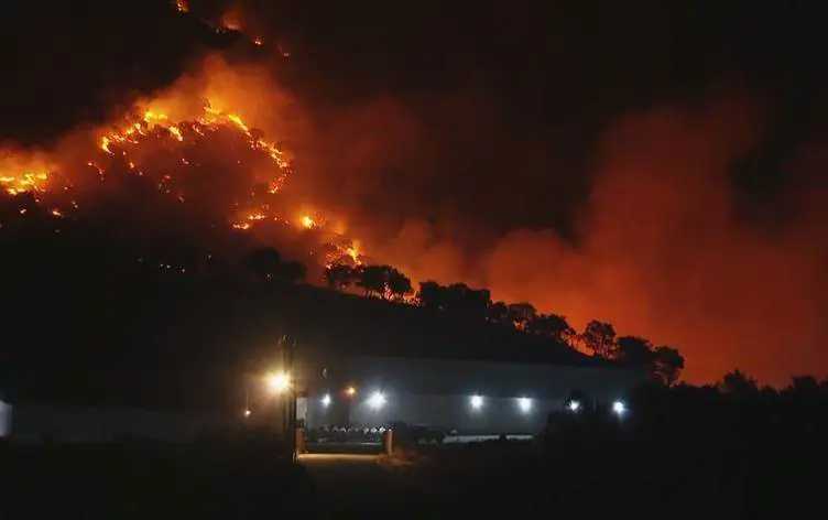Erbil’de bulunan Awegird Dagi’nda yangin!