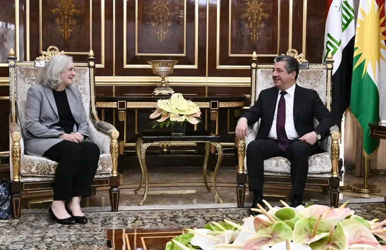 سەرۆکی حکوومەت پێشوازی لە باڵیۆزی ئەمریکا لە عێراق کرد