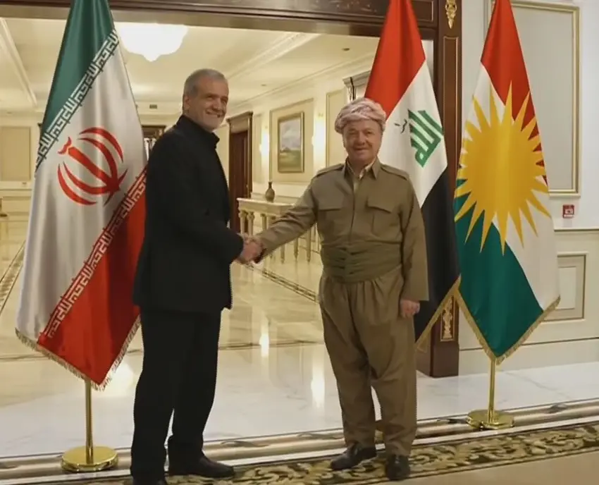 Serok Barzanî pêswaziya Serokomarê Îranê Pezeskiyan kir
