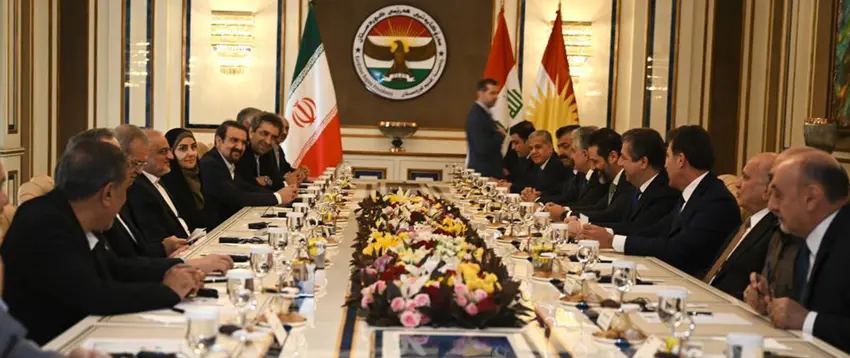 Serokomarê Îranê bi rayedarên Herêma Kurdistanê re civiya