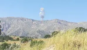 Balafira ser Çiyayê Asosê bombebaran kir