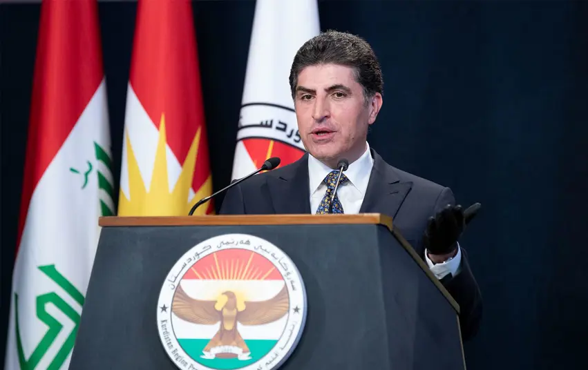 Serokê Herêma Kurdistanê Nêçîrvan Barzanî temasa sanoya ‘Destanî Kurdistan’ kir