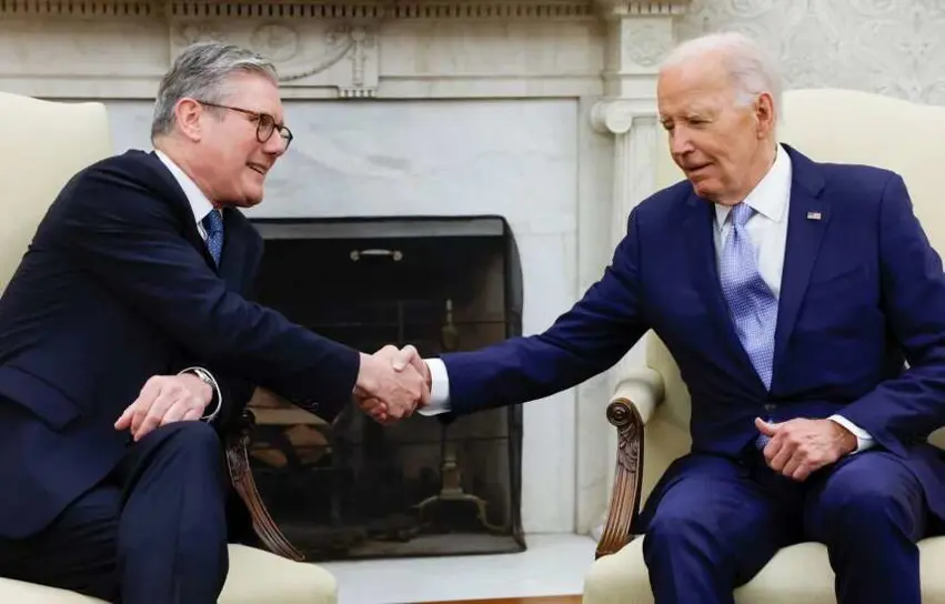 Biden ve Starmer Beyaz Saray’da görüstü