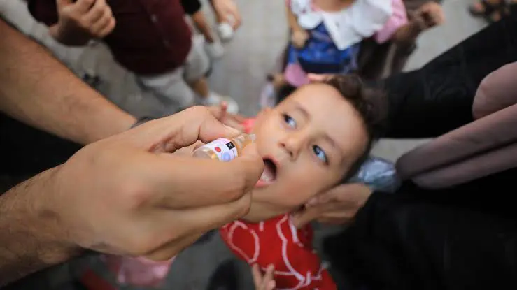 "Gazze'de çocuk felci asisinin birinci turu tamamlandi"