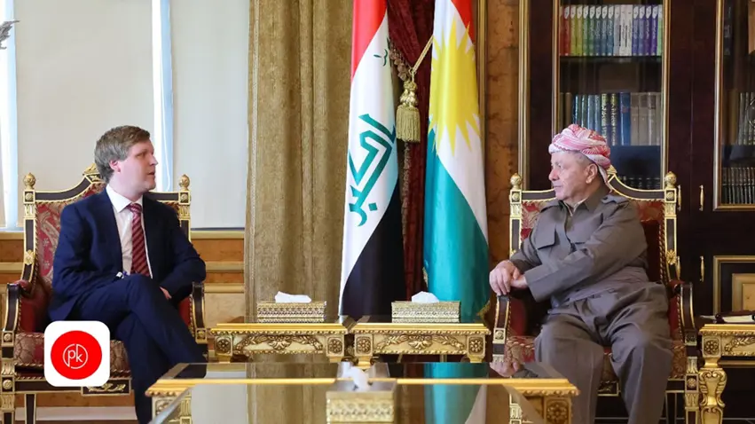 Serok Barzanî bi parlamentarên Partiya Karkerên Norwêcê re civiya