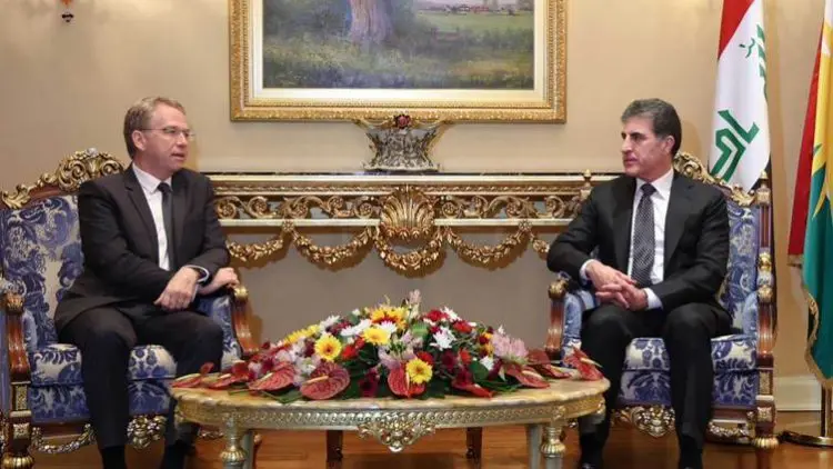 Barzani ve Fransiz Büyükelçi parlamento seçimlerini görüstü