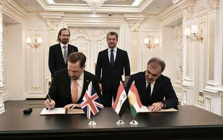 Di navbera Herêma Kurdistanê û Îngîltere de peymana bazirganî hat îmzakirin