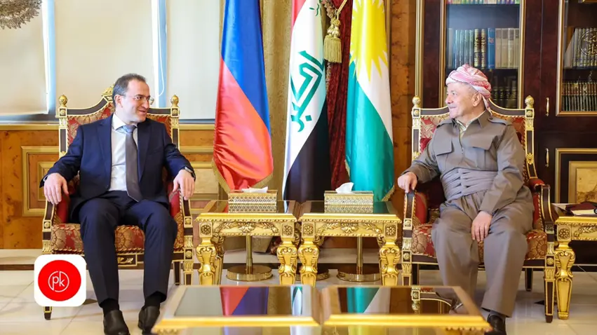 Serok Barzanî pêswazî li Balyoz Kutrasev kir: Rûsya girîngiyeke mezin dide Kurdistanê