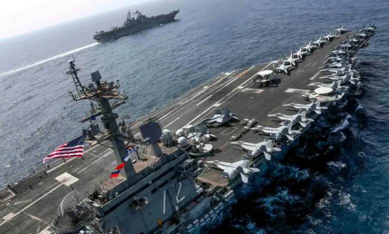 Wê kestiya balafiran ya USS Abraham Lincoln di seha CENTCOMê de wezîfa xwe bike