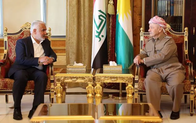 Mesud Barzani, HÜDA-PAR Genel Baskani ile görüstü
