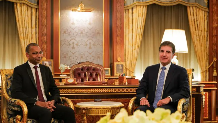 Neçirvan Barzani'den Hindistan Büyükelçisine görev tesekkürü