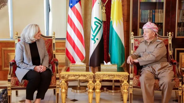 Baskan Barzani ABD’li Büyükelçi Romanowski ile görüstü