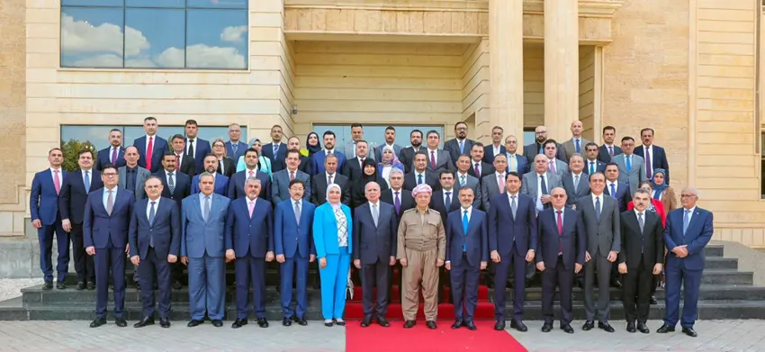 Sanda bilind a Iraqê serdanê Serok Barzanî kir: 'Divê niyetpakî û îradeyeke rastîn ji bo çareseriyê hebe'