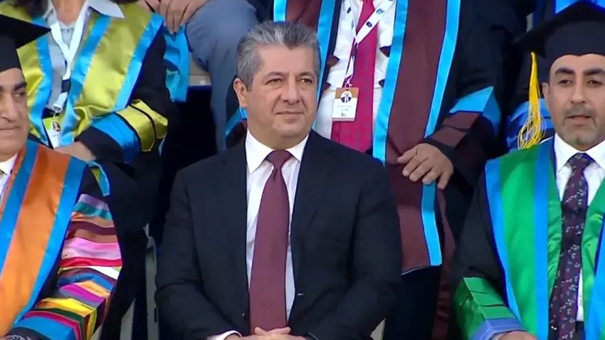 Mesrur Barzani, Duhok Üniversitesinin mezuniyet törenine katıldı
