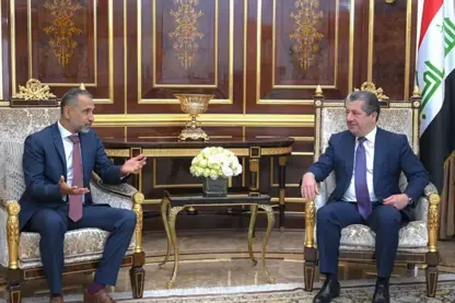 Mesrur Barzani, İngiltere'nin Irak Büyükelçisini kabul etti