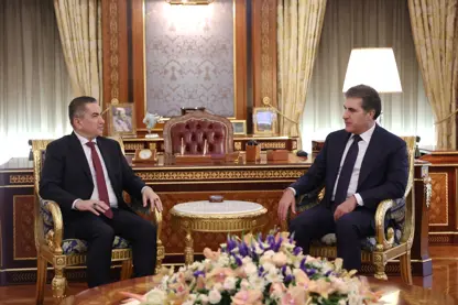 Nêçîrvan Barzanî û Ednan El-Zurfî li Bexdayê li ser giringiya hilbijartinan civiyan