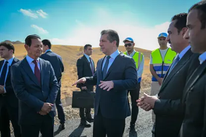 Başbakan Barzani Kesnezan-Gomespan yolunu inceledi