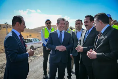 Mesrûr Barzanî projeya rêya Kesnezan-Gomespanê dişopîne