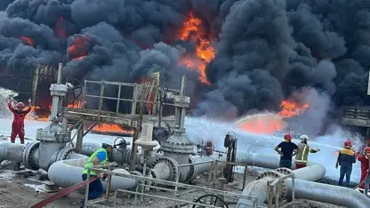 Irak’ta petrol sahasında yangın