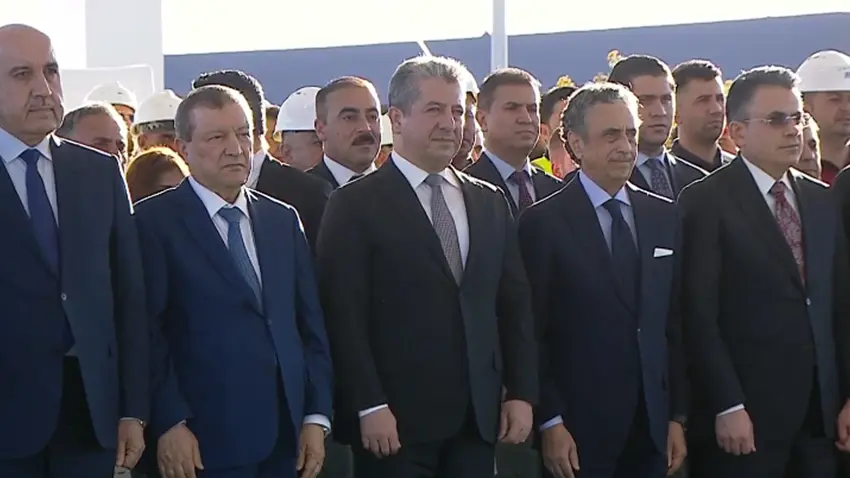 Başbakan Barzani, Erbil-Duhok doğalgaz boru hattı projesinin açılışını yaptı
