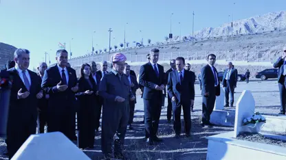 Mesud Barzani ile Mesrur Barzani Kelha Nizarke'yi ziyaret etti