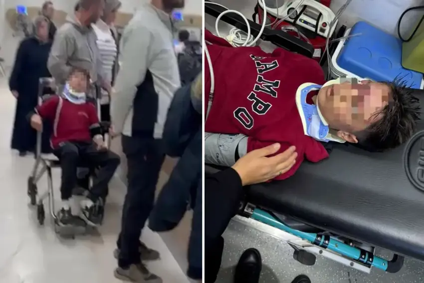 Li Erzeromê dema xwendevan ji dibistanê derdiketin, hev perçixandin: 21 birîndar