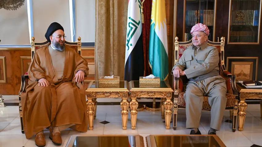 Mesud Barzani ve Ammar Hekim, Parlamento seçimlerini görüştü