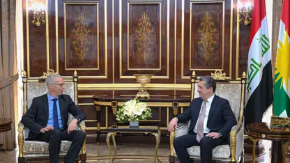 Mesrur Barzani, Almanya’nın yeni Irak Büyükelçisi ile görüştü