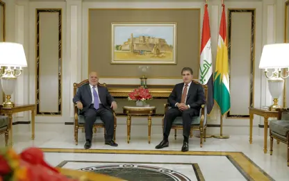 Neçirvan Barzani, Haydar İbadi ile görüştü