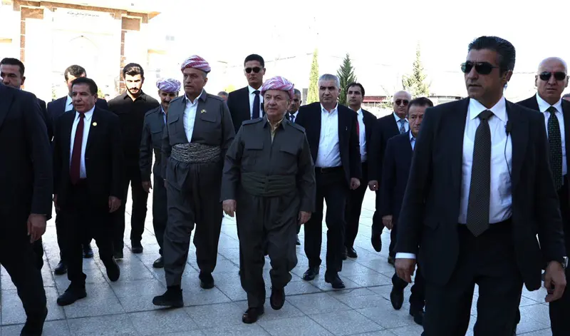 سەرۆک بارزانی بەشداری لە مەراسیمی کۆچی دوایی خێزانی حەمید حەفزوللا سندی کرد