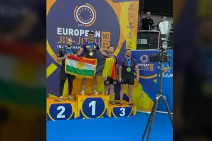 Werzisvanê Kurd Fersad Gerdkane bû sampiyonê Ewropayê yê Jiu-Jitsuyê