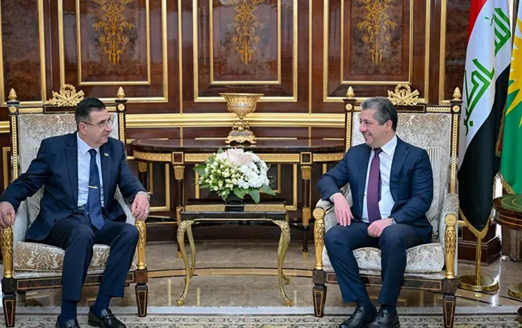 Mesrur Barzani, Ürdün'ün Erbil Başkonsolosu Betaris ile görüştü