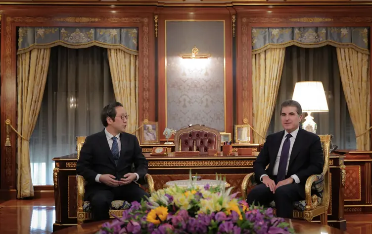  Neçirvan Barzani’den Güney Kore Büyükelçisine tebrik ve işbirliği mesajı