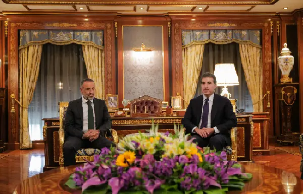 سه‌رۆكی ھەرێمی کودستان و باڵیۆزى به‌ریتانیا دۆخى عێراق یان تاوتوێ کرد