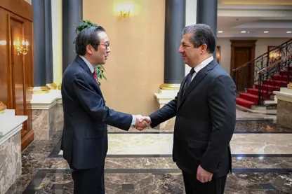 سەرۆکی حکوومەت پێشوازی له‌ باڵیۆزى نوێى كۆریاى باشوور له‌ عێراق كرد