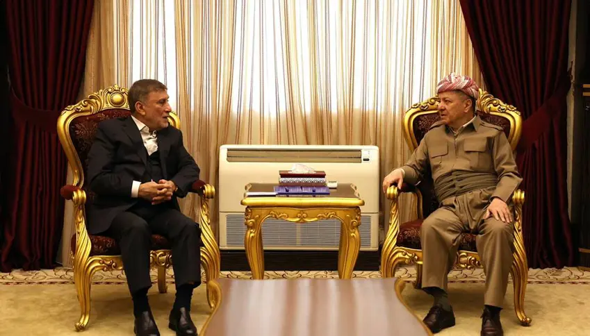 Serok Barzanî û Îzet Sabender rewsa pistî hilbijartinên Iraqê gotûbêj kir