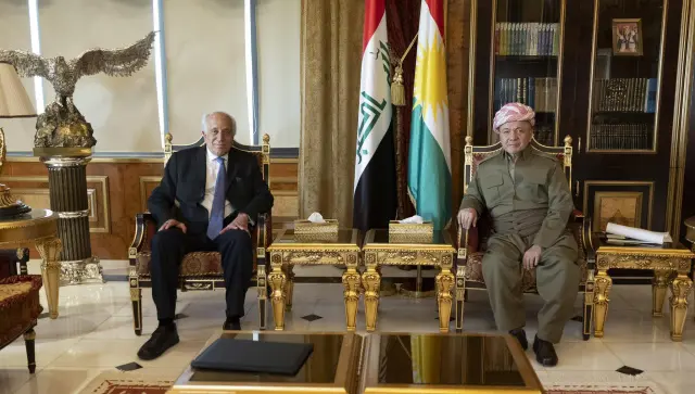 سەرۆك بارزانی پێشوازی لە زاڵمای خەلیلزاد کرد