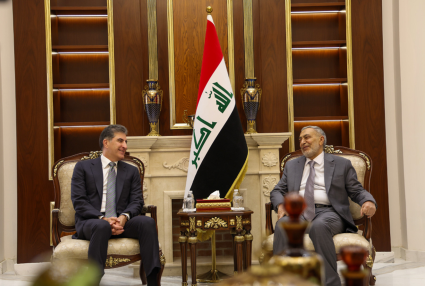 Nêçîrvan Barzanî û Mehmûd Meshedanî civiyan