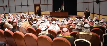 Serok Barzanî pêswaziya rûsipiyên Ereb ên Mexmûrê kir