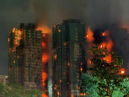 ژمارەی قوربانیانی ئاگرکەوتنەوەکەی هۆنگ کۆنگ بۆ ٩٤ کەس بەرزبووەوە