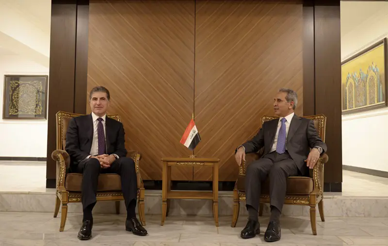 نێچیرڤان بارزانی لەگەڵ سەرۆکی ئەنجوومەنی دادوەری عێراق کۆبووەوە